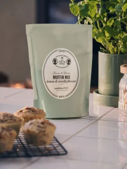 Bageblanding til citronmuffins med vanilje
