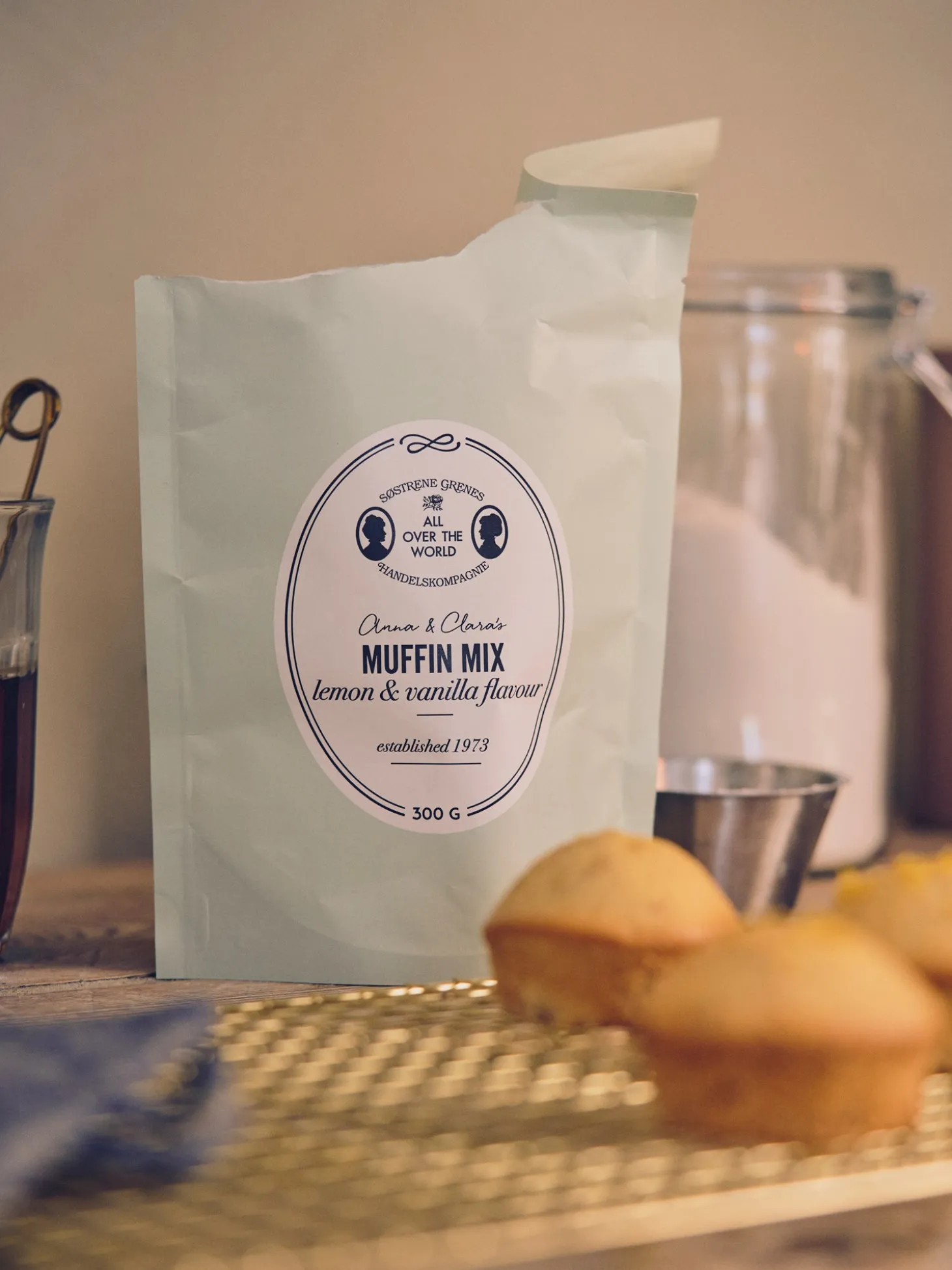 Bageblanding til citronmuffins med vanilje