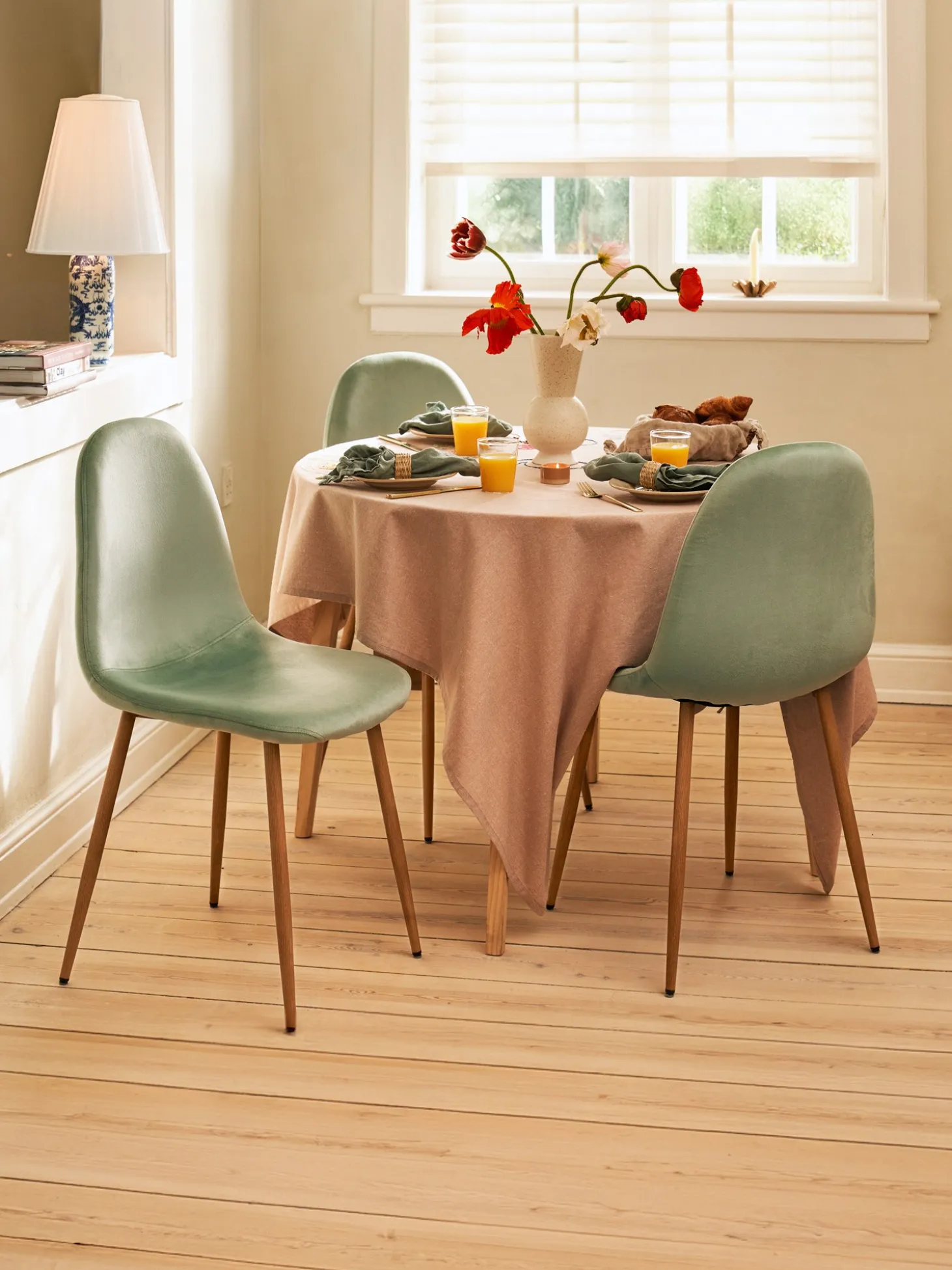 CLARA Spisebordsstol i velour