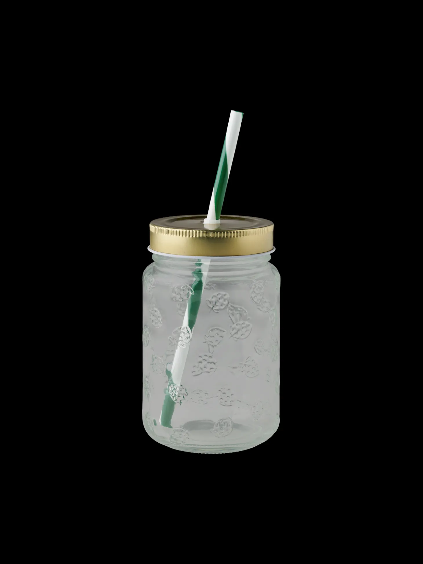 Glas med sugerør