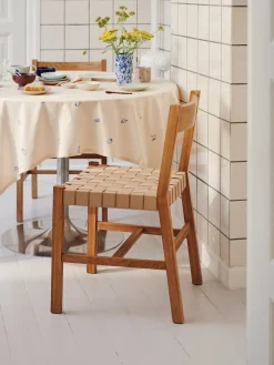 HARMONY Spisebordsstol i massivt eg med flettet sæde