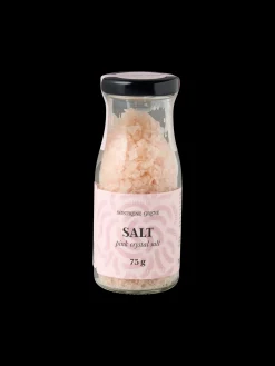 Lyserød krystalsalt i flager