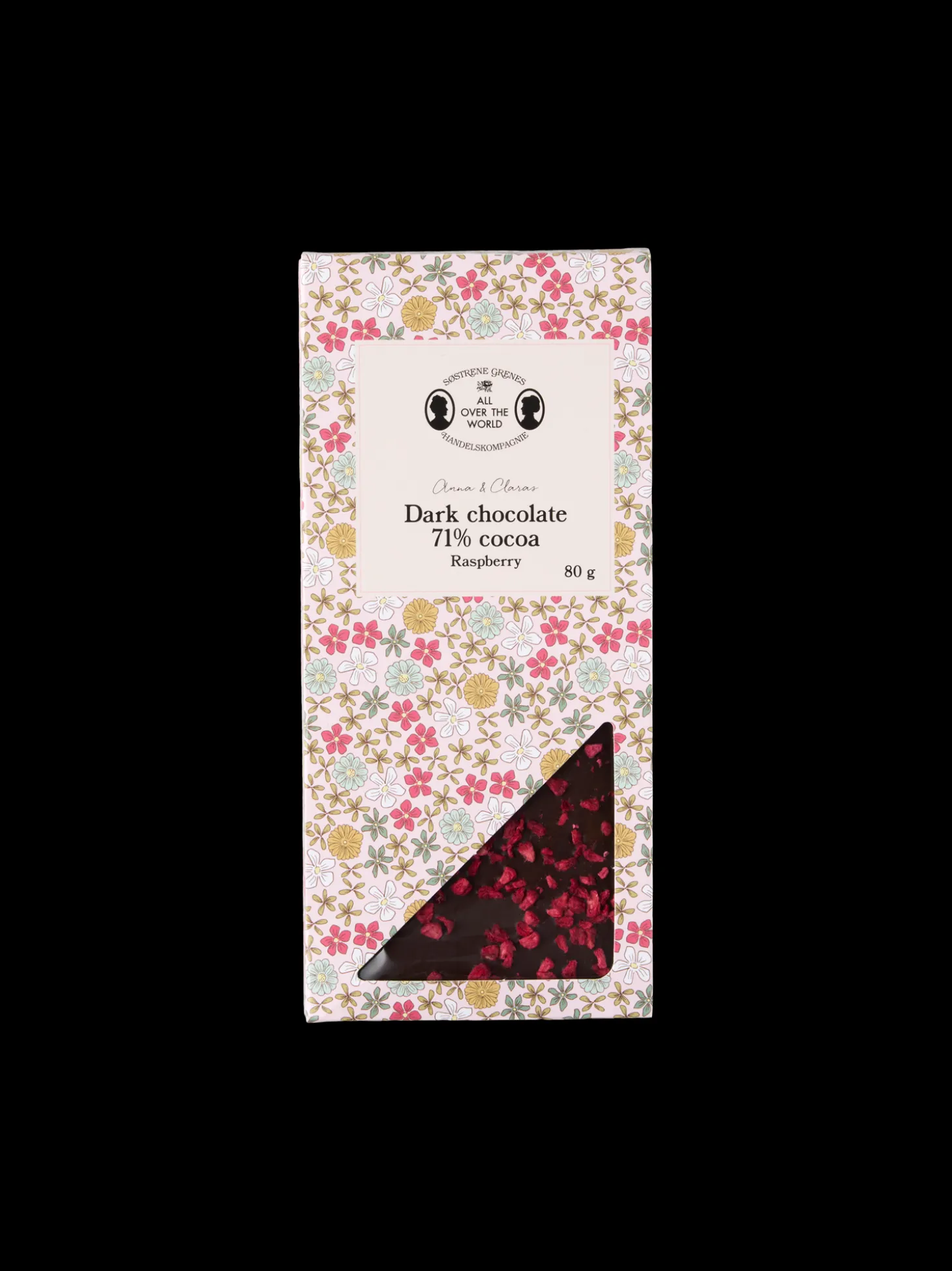Mørk chokolade med hindbær