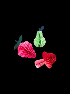 Papirfrugtdekorationer