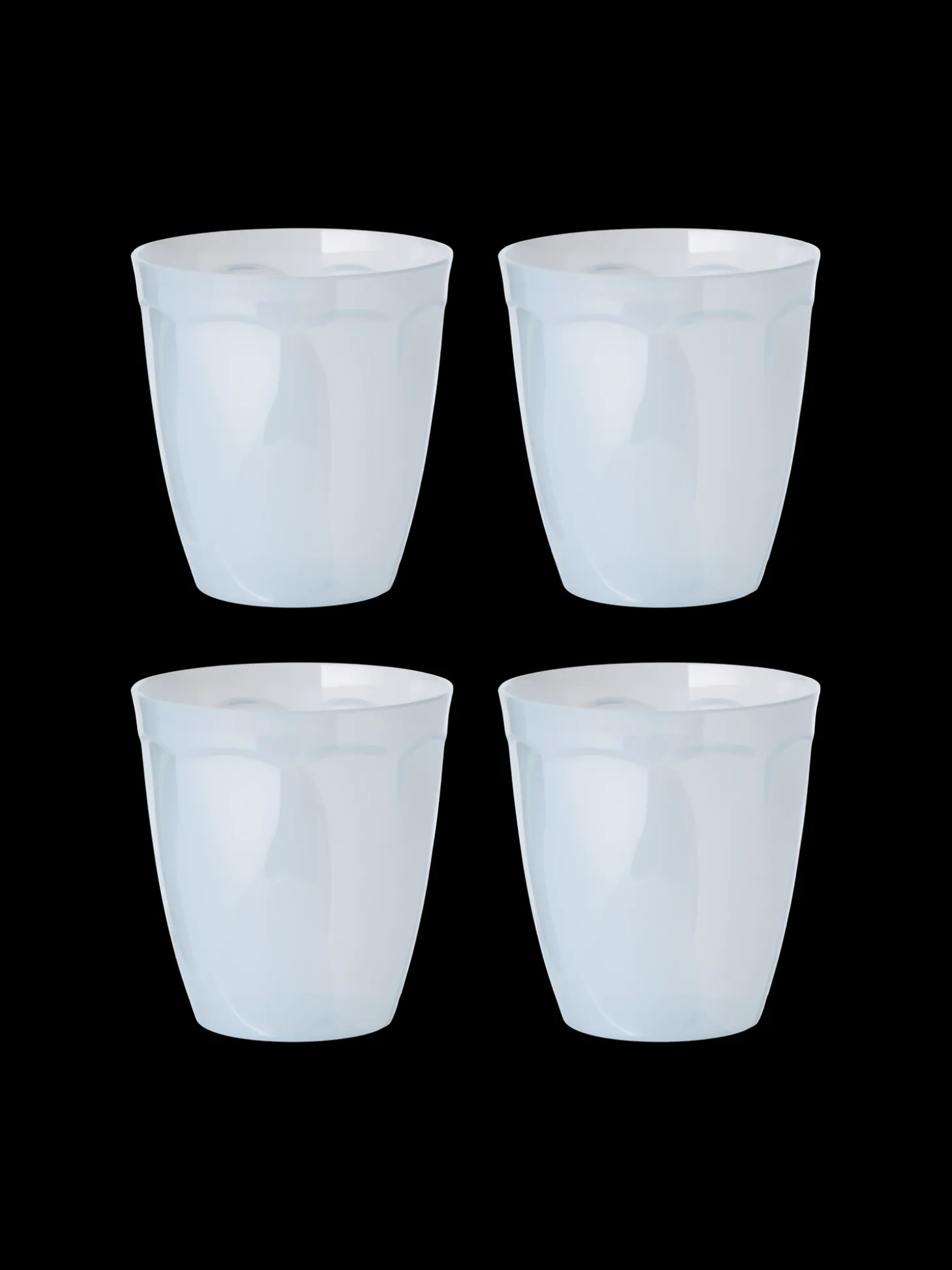 Plastglas til flergangsbrug 4-pak
