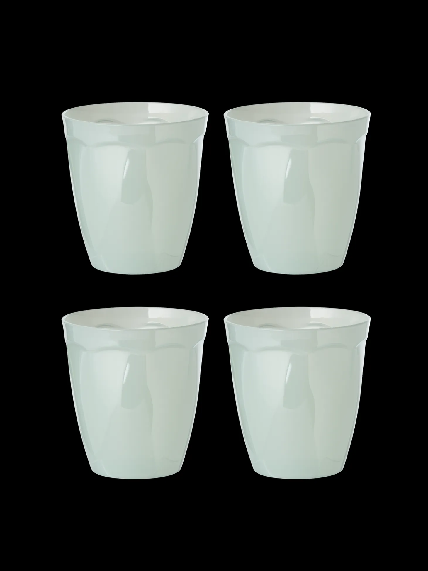 Plastglas til flergangsbrug 4-pak