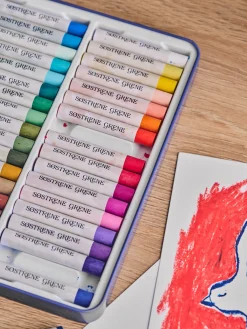 Vandopløselige oliepasteller